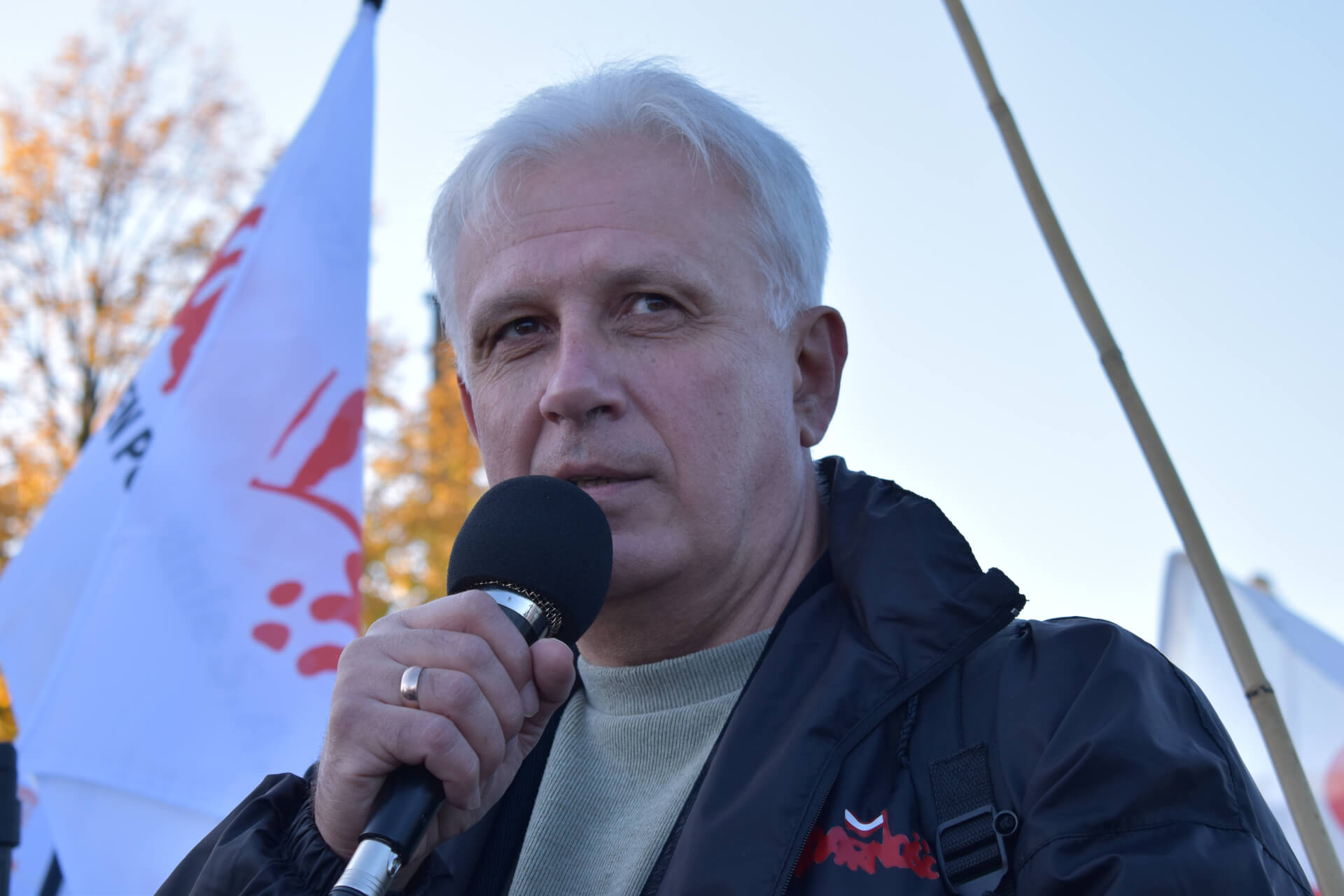 Dominik Kolorz, przewodniczący zarządu regionu Śląsko-Dąbrowskiego NSZZ "Solidarność"