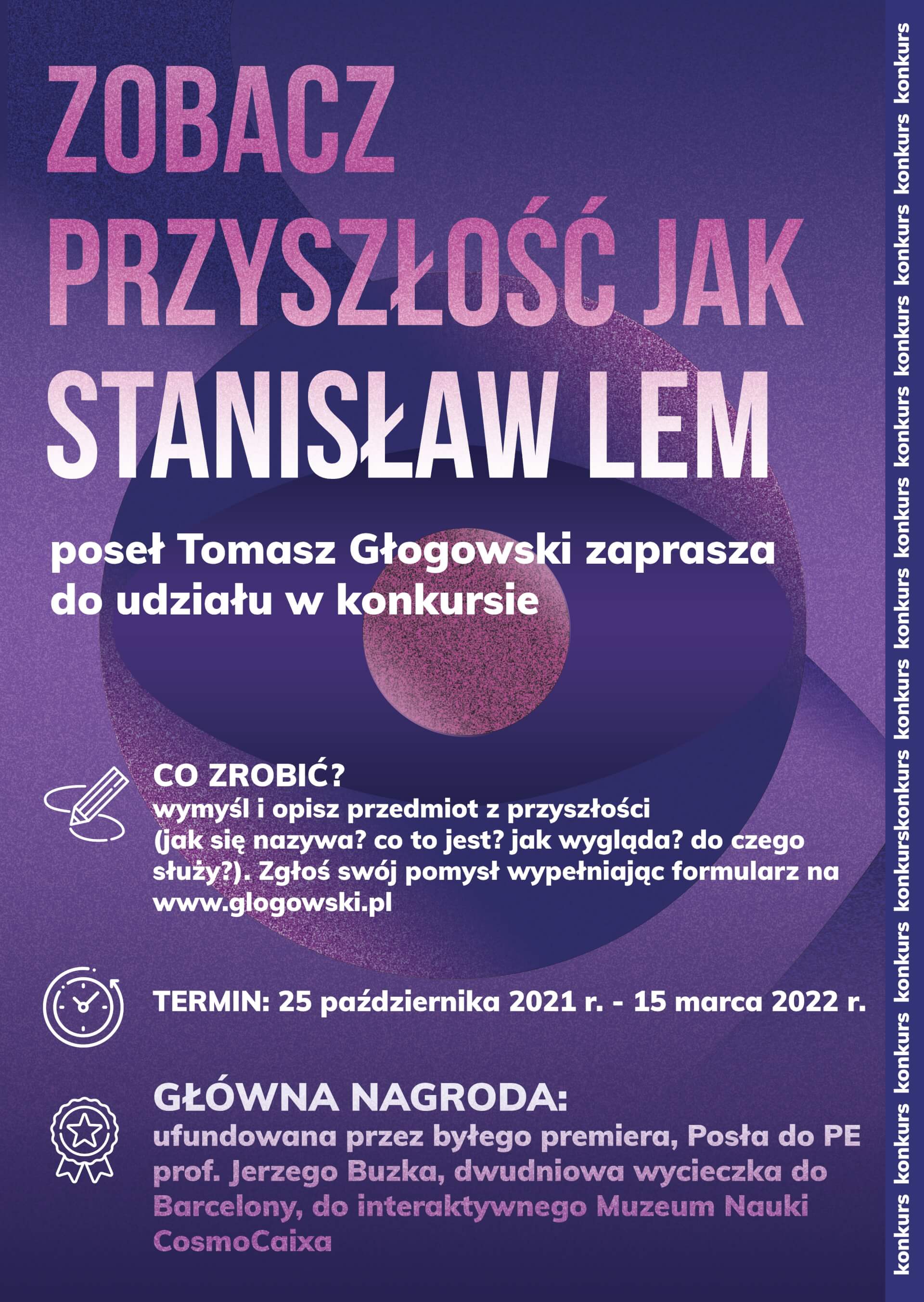 Plakat Konkursowy STANISŁAW LEM