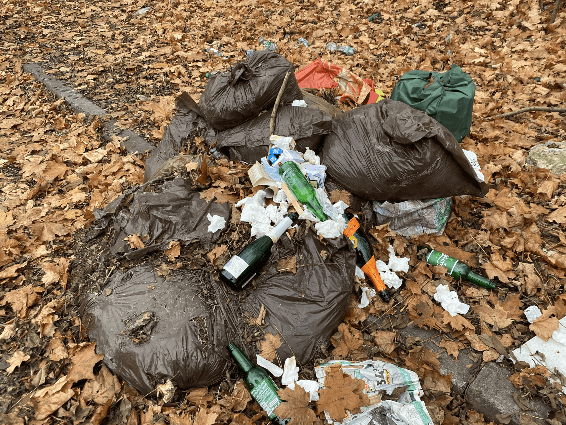 Porzucone śmieci w centrum Knurowa1