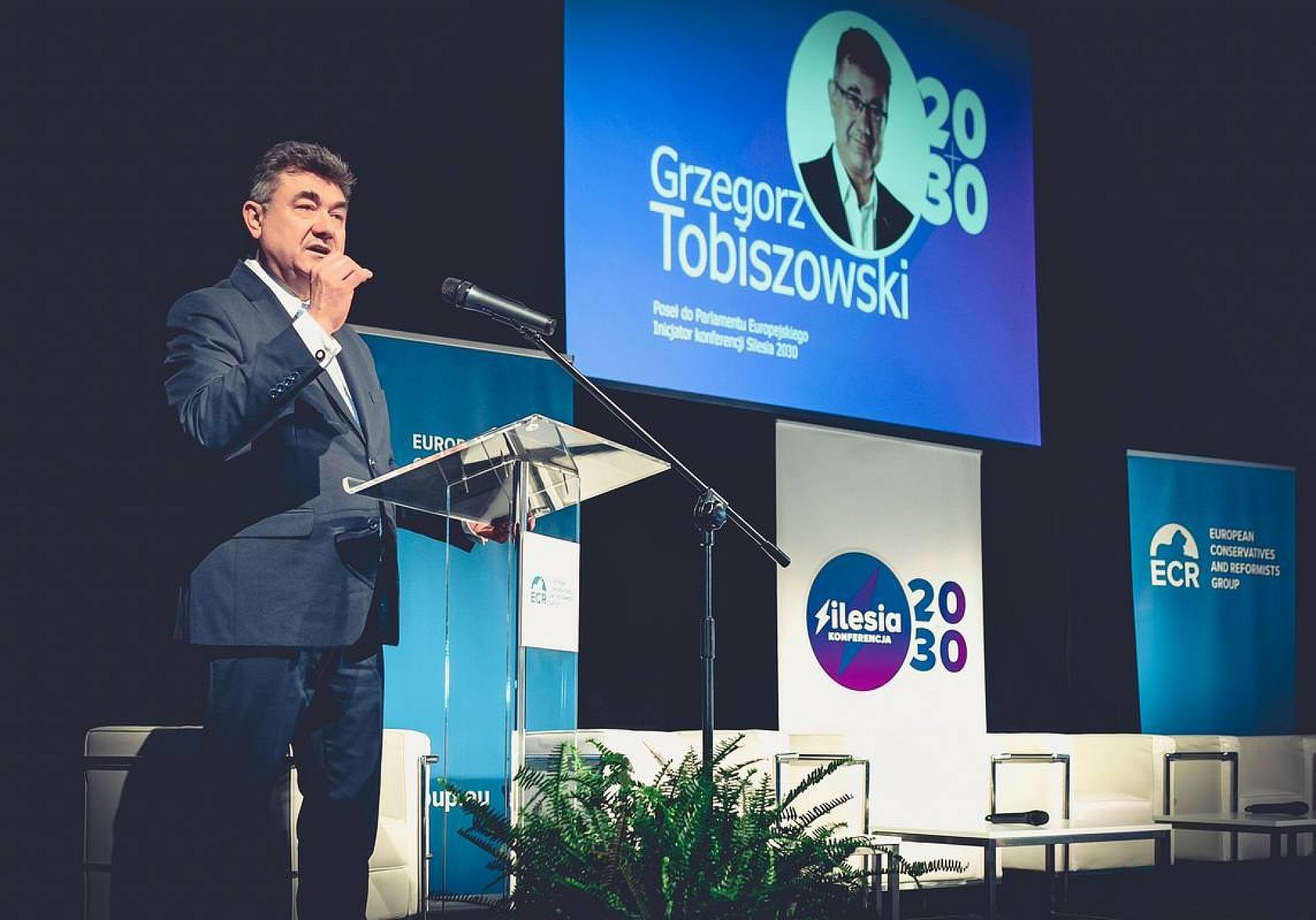 Konferencja Silesia 2030, poseł Grzegorz Tobiszowski Konferencja Silesia 2030, poseł Grzegorz Tobiszowski