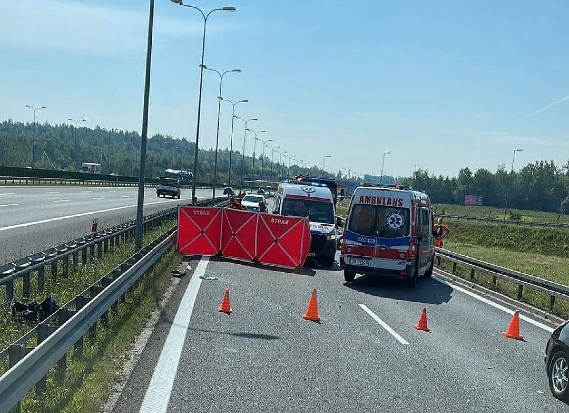 Śmiertelny wypadek na a1 w Gliwicach Śmiertelny wypadek na a1 w Gliwicach