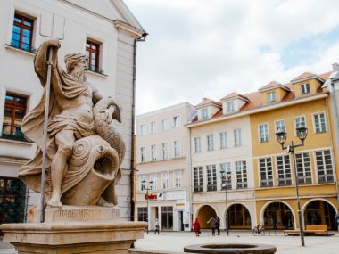 Śląsk nie żąda dostępu do morza, bo dostęp do morza ma Gliwice Fontanna z Neptunem