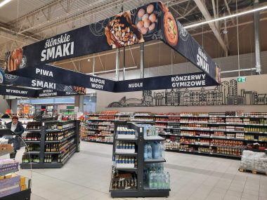 Kaufland ma już prawilne śląskie słowa w sklepach Kaufland Katowice SCC 23