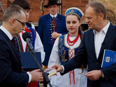 Regionaliści trzymają Donalda Tuska za słowo Donald Tusk w Radzionkowie