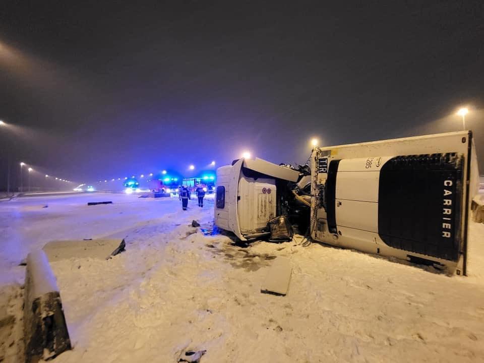 Wypadek a1 knurów 2