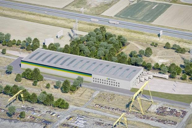 Baza transportowa Kolei Slaskich na terenie od SRK 1